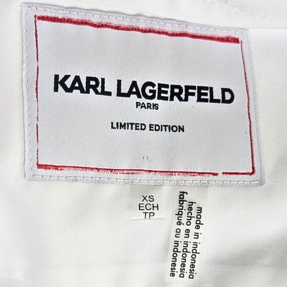 💎 Karl Lagerfeld Paris Limited Edition Shirtdress – Size XS (Fits Like S) – NWT - Picture 4 of 6